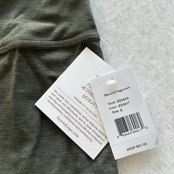 NWT Beyond Yoga SPACEDYE High waisted leggings pant SIZE SMALL IN HUNTER GREEN. - Picture 4 of 8